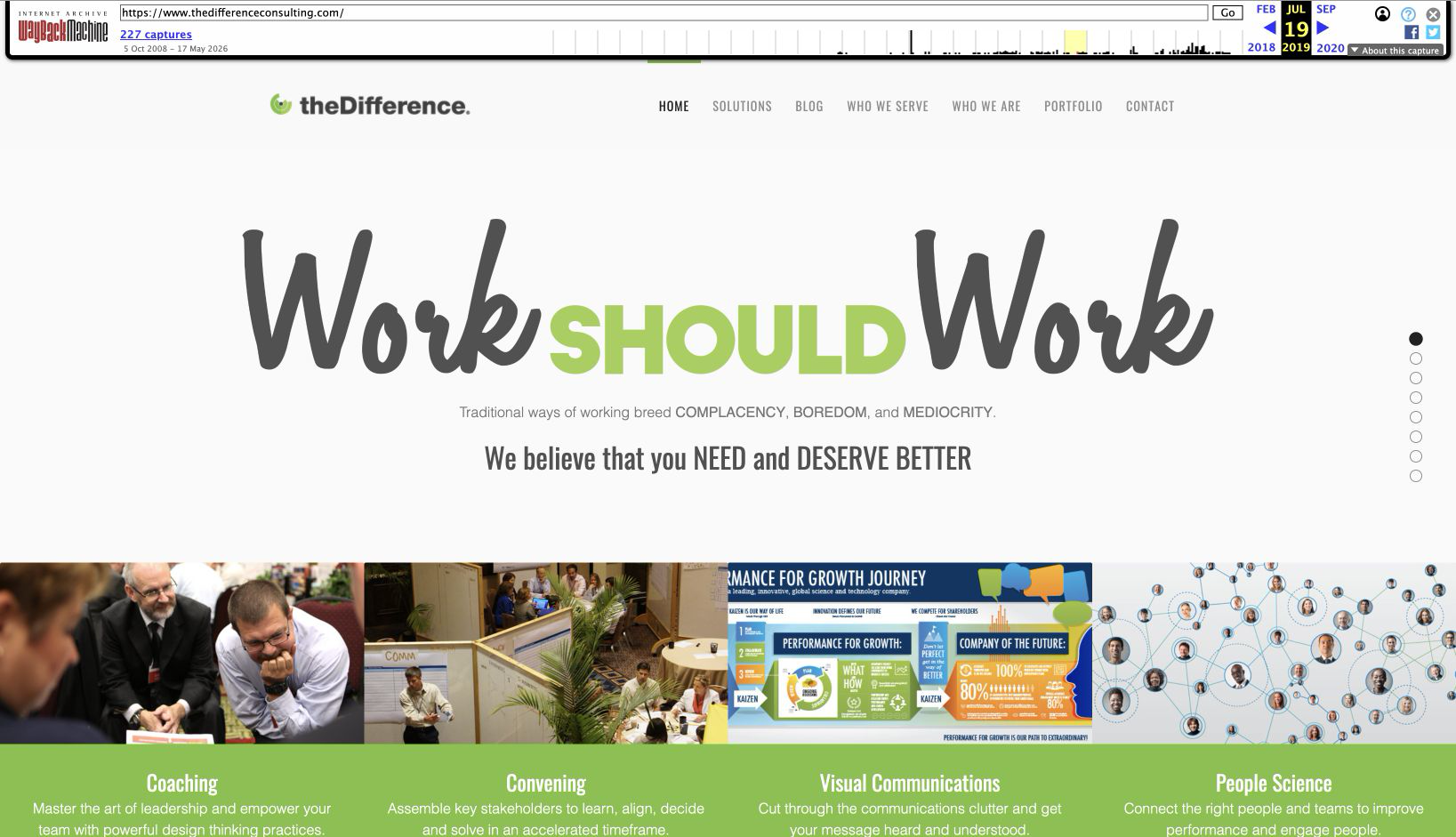 theDifference website archived in 2019